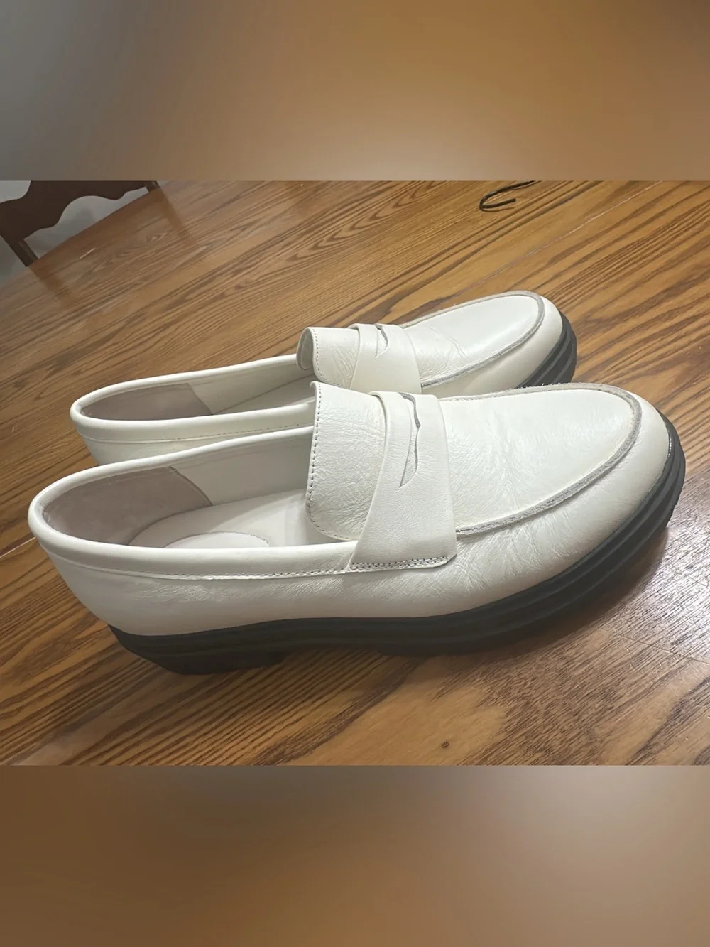 Quince Italian Leather Lug Sole Loafer (shoe23)